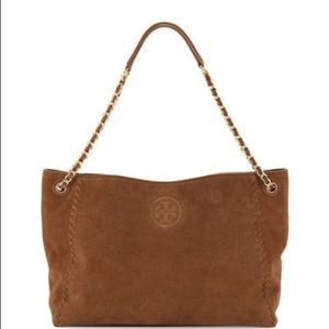 The Tori✨Tory Burch Marion Suede Chain Handbag